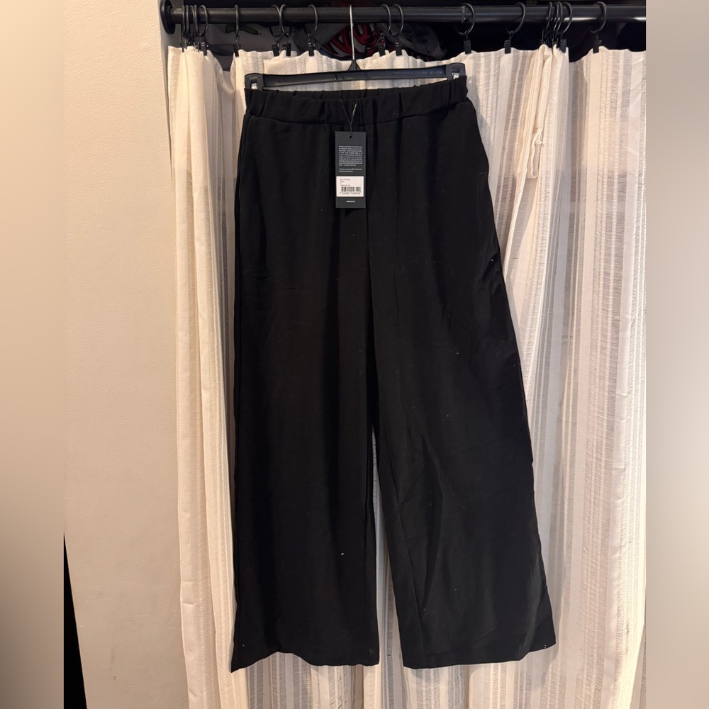 Black Wide-Leg Pants